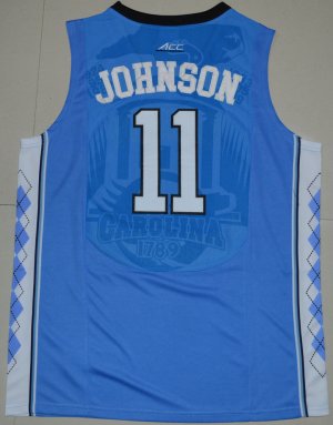 Maillot De Basket NCAA 2016 North Carolina Tar Heels Brice Johnson 11 College Basketball Carolina Bleu